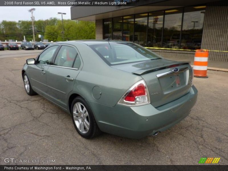 Moss Green Metallic / Medium Light Stone 2008 Ford Fusion SEL V6 AWD