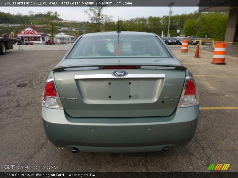 Moss Green Metallic / Medium Light Stone 2008 Ford Fusion SEL V6 AWD