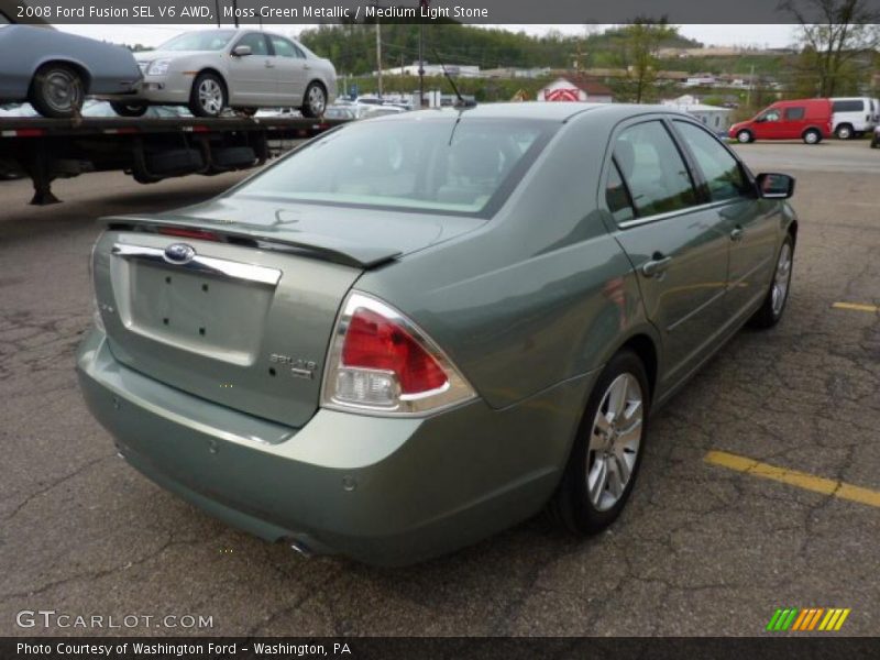 Moss Green Metallic / Medium Light Stone 2008 Ford Fusion SEL V6 AWD