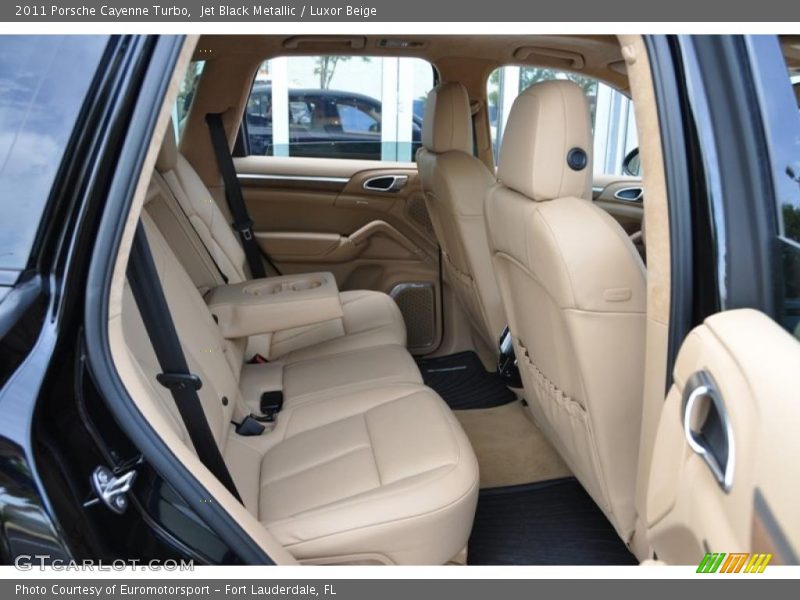 Jet Black Metallic / Luxor Beige 2011 Porsche Cayenne Turbo