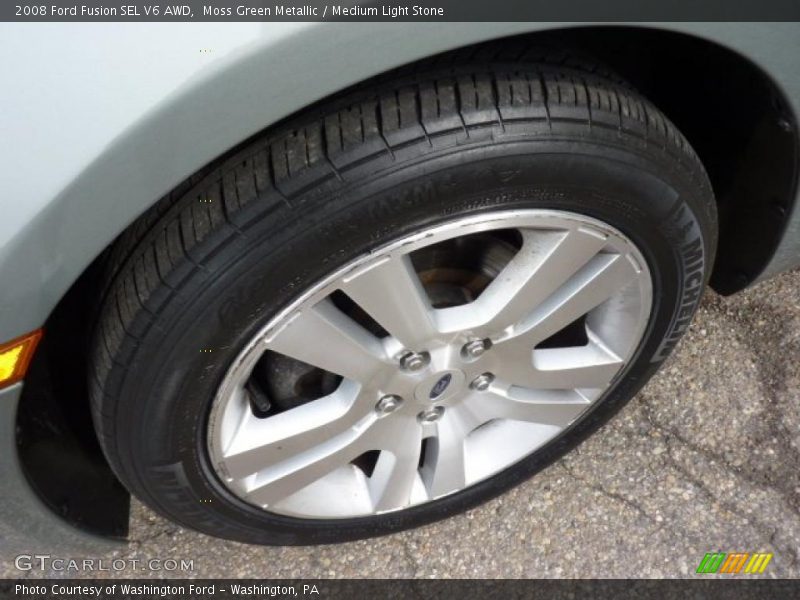 Moss Green Metallic / Medium Light Stone 2008 Ford Fusion SEL V6 AWD