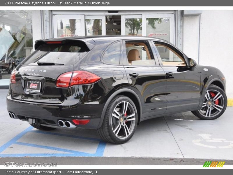 Jet Black Metallic / Luxor Beige 2011 Porsche Cayenne Turbo
