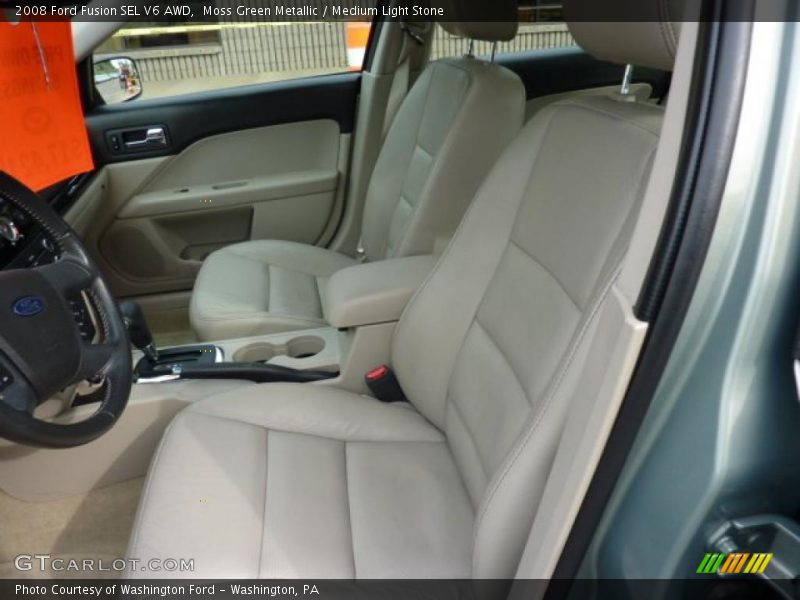 Moss Green Metallic / Medium Light Stone 2008 Ford Fusion SEL V6 AWD