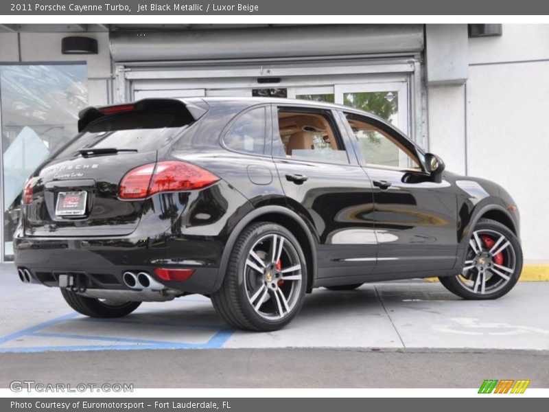 Jet Black Metallic / Luxor Beige 2011 Porsche Cayenne Turbo