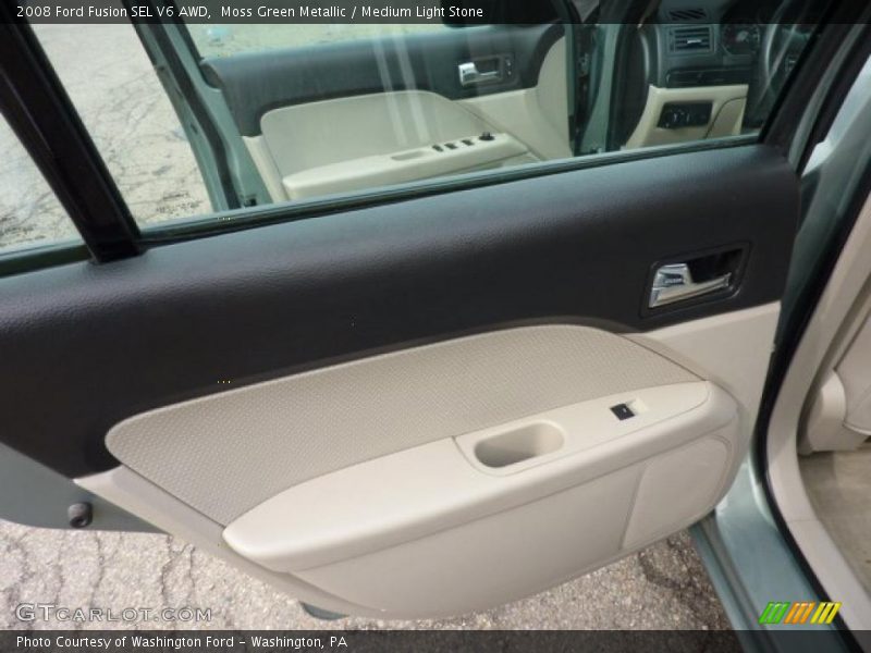 Moss Green Metallic / Medium Light Stone 2008 Ford Fusion SEL V6 AWD