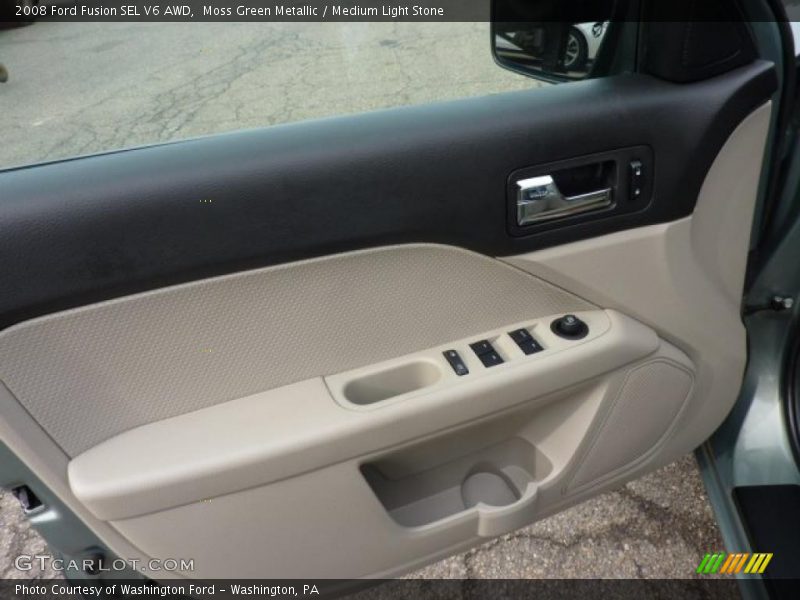 Moss Green Metallic / Medium Light Stone 2008 Ford Fusion SEL V6 AWD