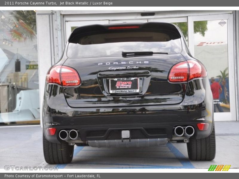 Jet Black Metallic / Luxor Beige 2011 Porsche Cayenne Turbo