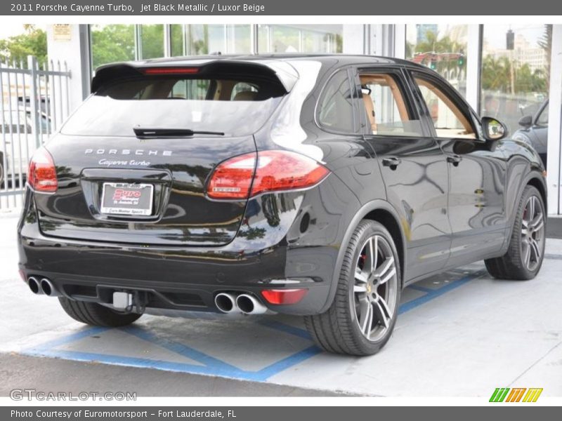 Jet Black Metallic / Luxor Beige 2011 Porsche Cayenne Turbo