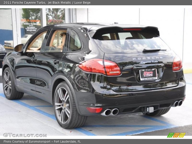 Jet Black Metallic / Luxor Beige 2011 Porsche Cayenne Turbo