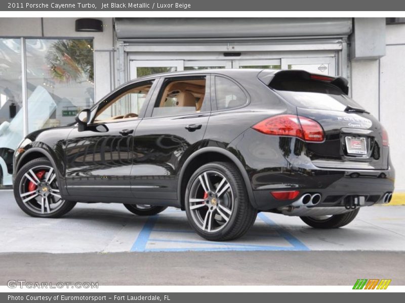 Jet Black Metallic / Luxor Beige 2011 Porsche Cayenne Turbo