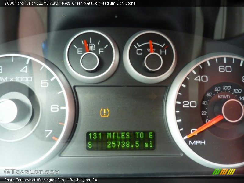 Moss Green Metallic / Medium Light Stone 2008 Ford Fusion SEL V6 AWD