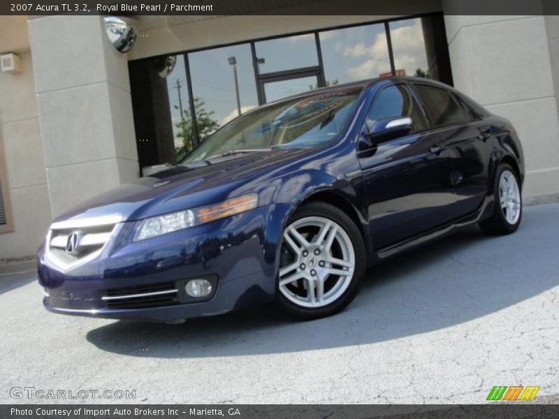 Royal Blue Pearl / Parchment 2007 Acura TL 3.2