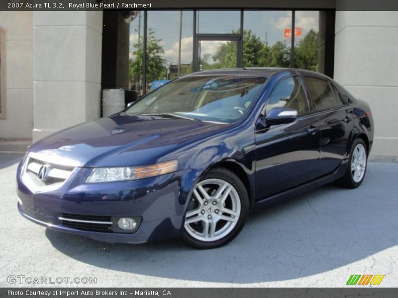 Royal Blue Pearl / Parchment 2007 Acura TL 3.2