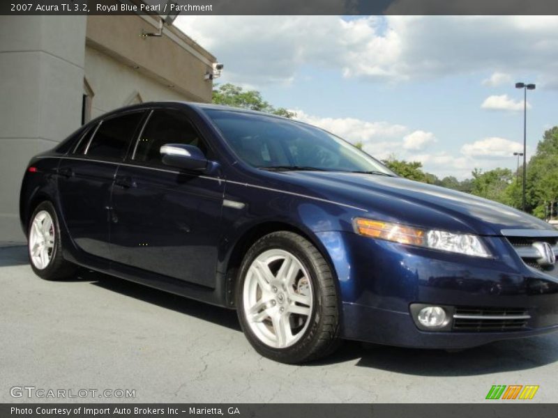 Royal Blue Pearl / Parchment 2007 Acura TL 3.2