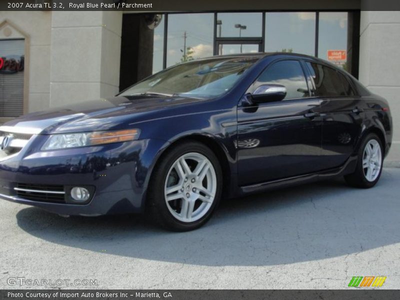 Royal Blue Pearl / Parchment 2007 Acura TL 3.2