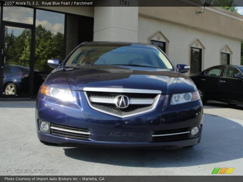Royal Blue Pearl / Parchment 2007 Acura TL 3.2