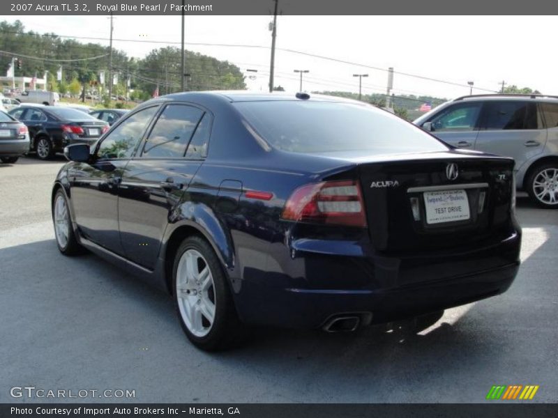 Royal Blue Pearl / Parchment 2007 Acura TL 3.2