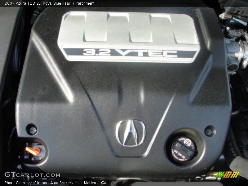 Royal Blue Pearl / Parchment 2007 Acura TL 3.2