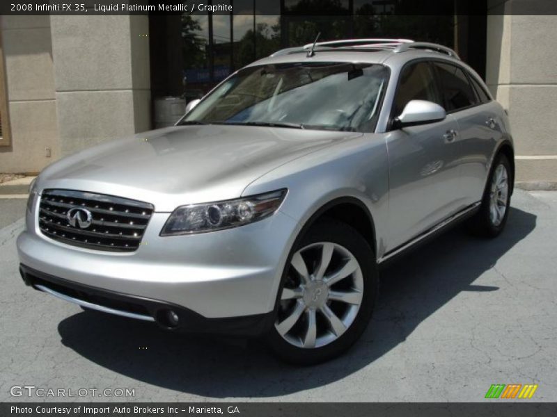 Liquid Platinum Metallic / Graphite 2008 Infiniti FX 35