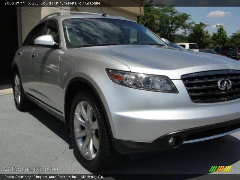 Liquid Platinum Metallic / Graphite 2008 Infiniti FX 35