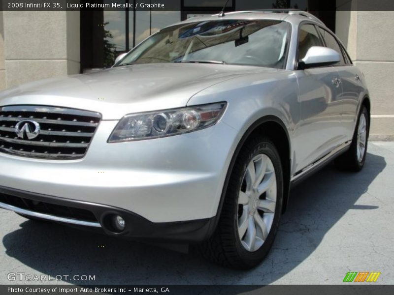 Liquid Platinum Metallic / Graphite 2008 Infiniti FX 35