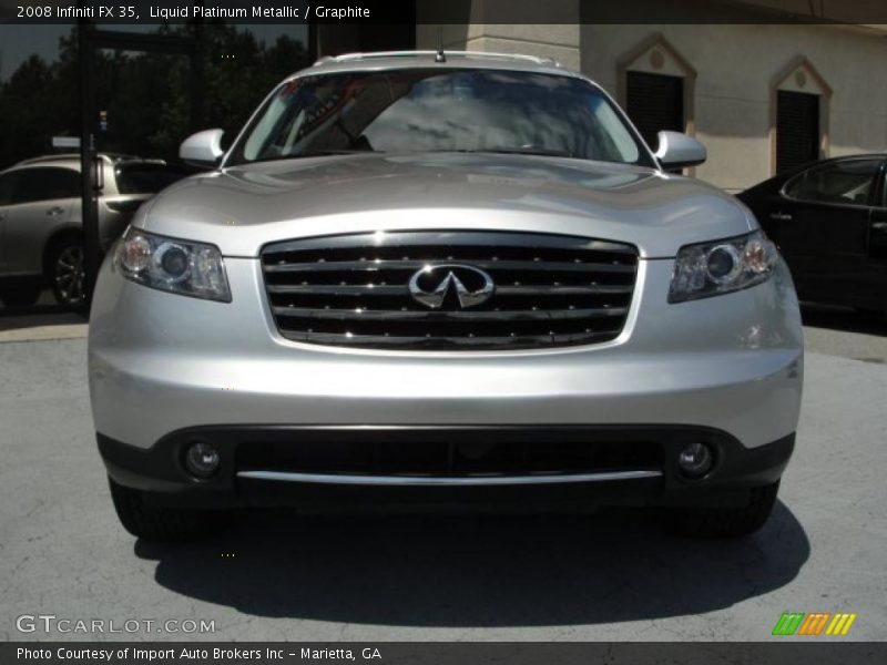 Liquid Platinum Metallic / Graphite 2008 Infiniti FX 35