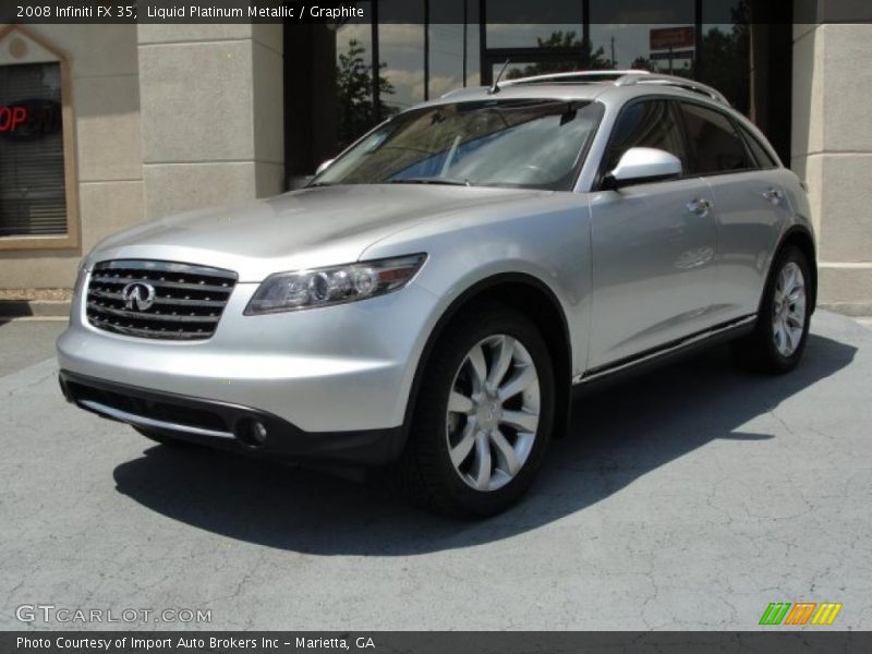 Liquid Platinum Metallic / Graphite 2008 Infiniti FX 35