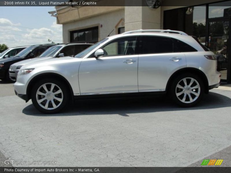 Liquid Platinum Metallic / Graphite 2008 Infiniti FX 35