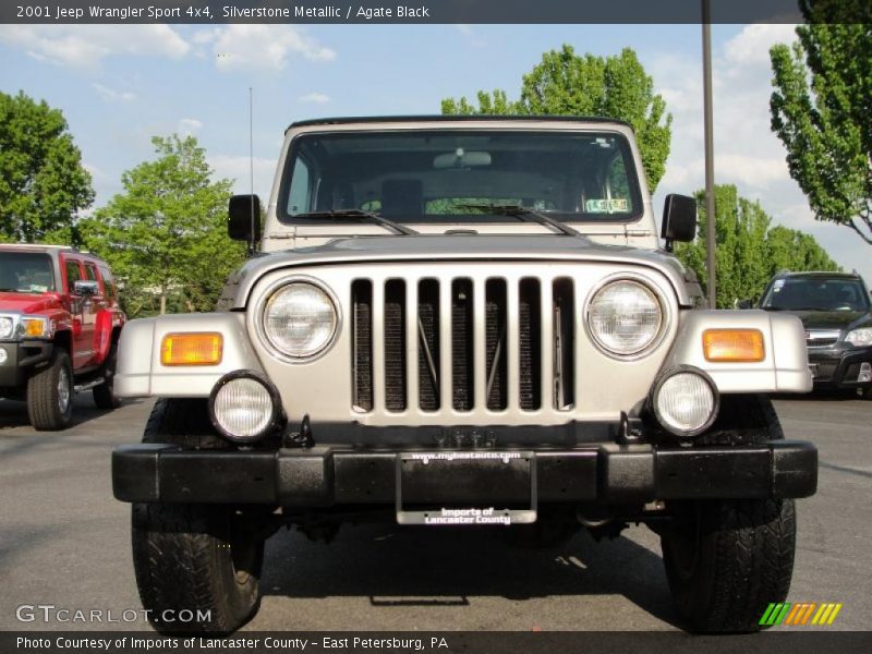 Silverstone Metallic / Agate Black 2001 Jeep Wrangler Sport 4x4