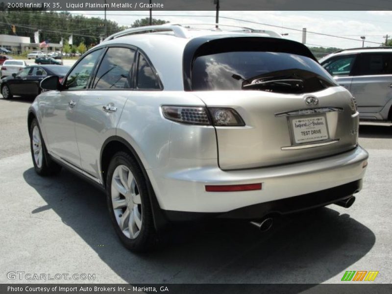 Liquid Platinum Metallic / Graphite 2008 Infiniti FX 35