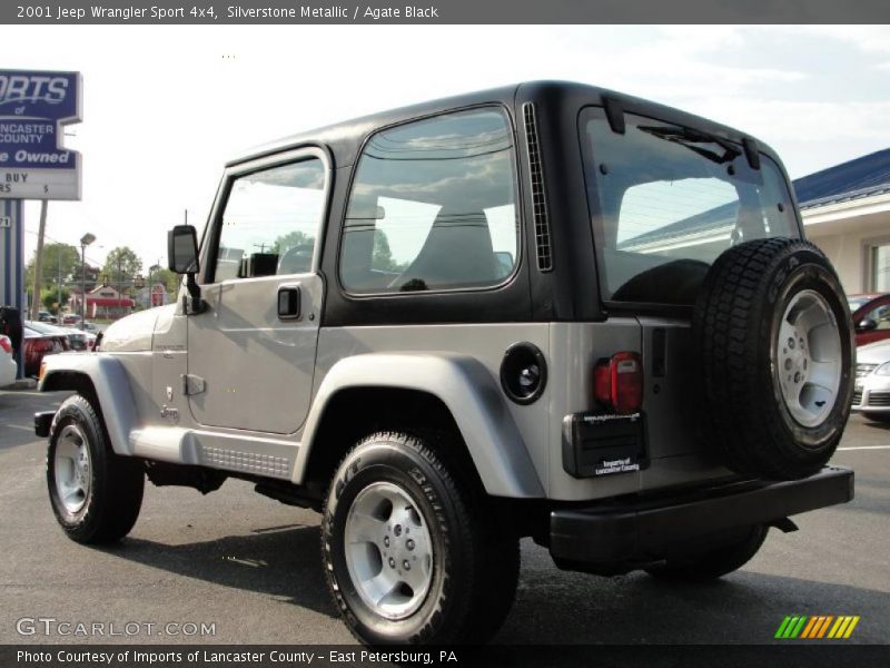 Silverstone Metallic / Agate Black 2001 Jeep Wrangler Sport 4x4