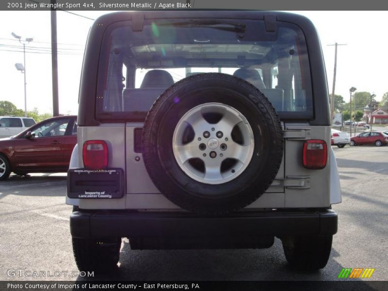 Silverstone Metallic / Agate Black 2001 Jeep Wrangler Sport 4x4