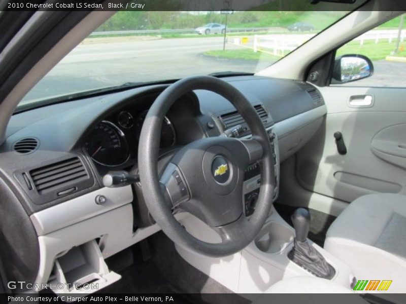 Black / Gray 2010 Chevrolet Cobalt LS Sedan