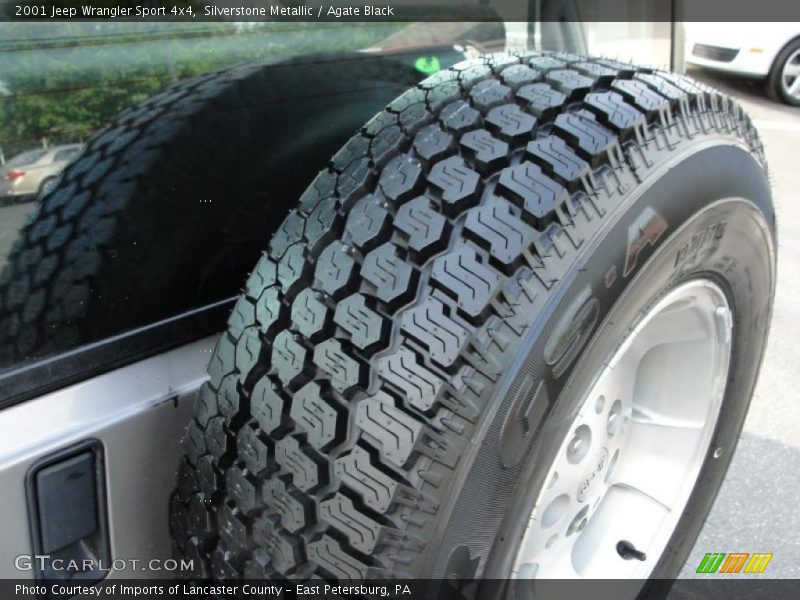 Silverstone Metallic / Agate Black 2001 Jeep Wrangler Sport 4x4