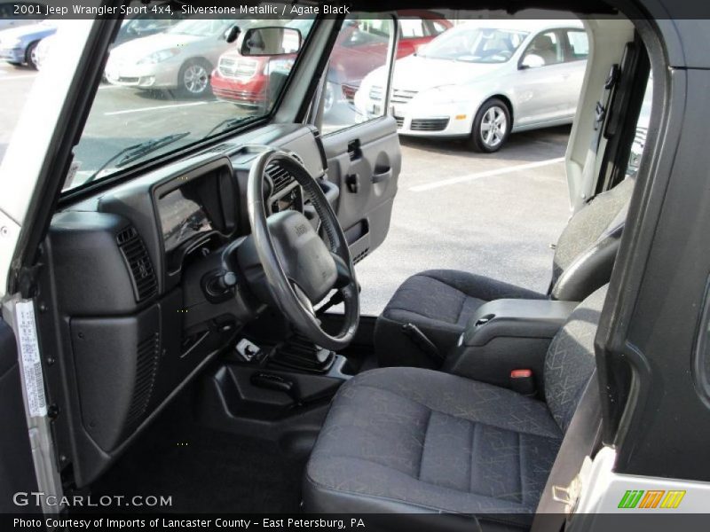 Silverstone Metallic / Agate Black 2001 Jeep Wrangler Sport 4x4