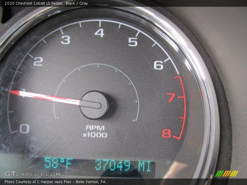 Black / Gray 2010 Chevrolet Cobalt LS Sedan