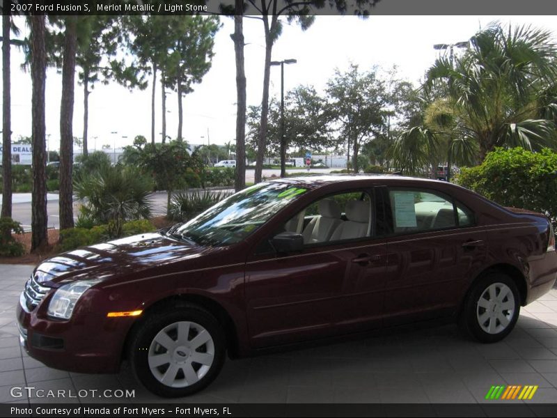 Merlot Metallic / Light Stone 2007 Ford Fusion S