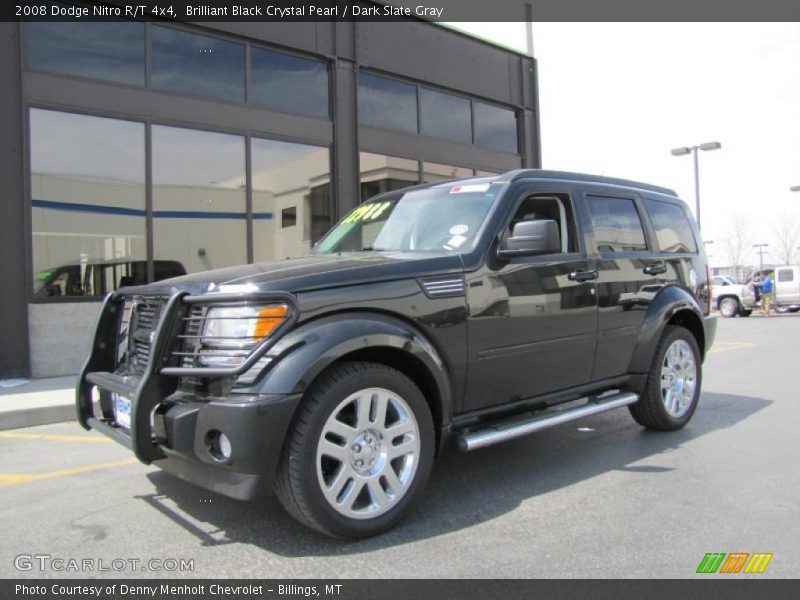Brilliant Black Crystal Pearl / Dark Slate Gray 2008 Dodge Nitro R/T 4x4