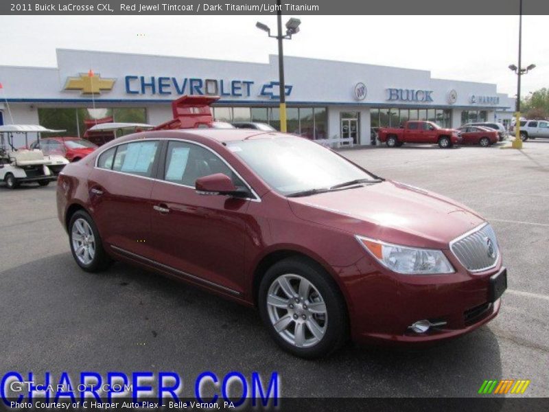 Red Jewel Tintcoat / Dark Titanium/Light Titanium 2011 Buick LaCrosse CXL