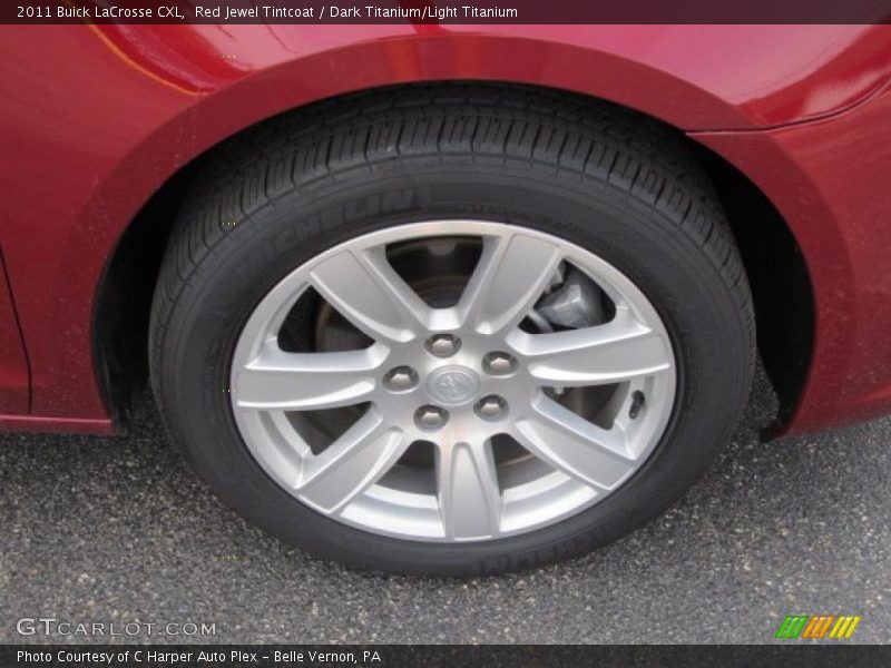 Red Jewel Tintcoat / Dark Titanium/Light Titanium 2011 Buick LaCrosse CXL