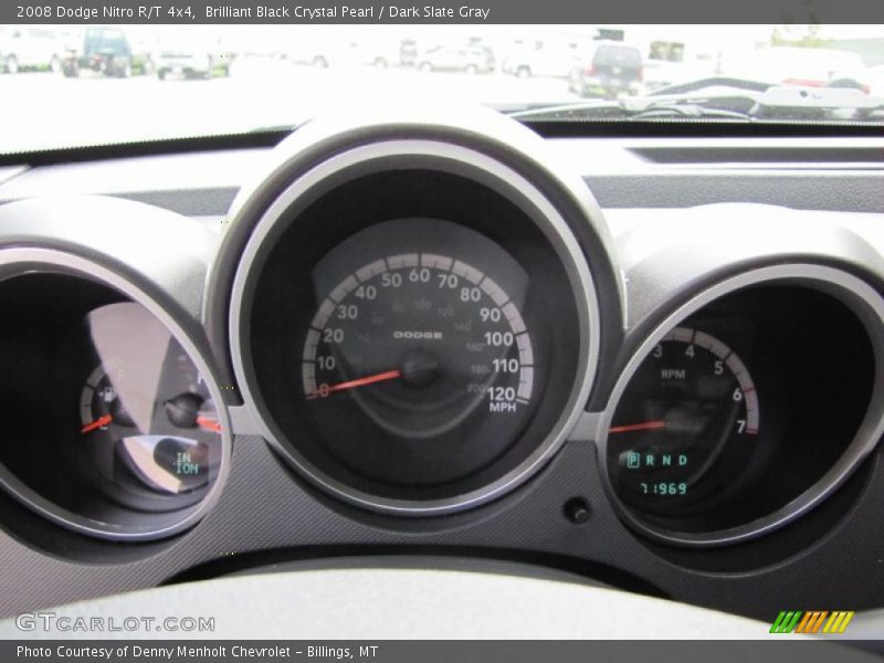 Brilliant Black Crystal Pearl / Dark Slate Gray 2008 Dodge Nitro R/T 4x4