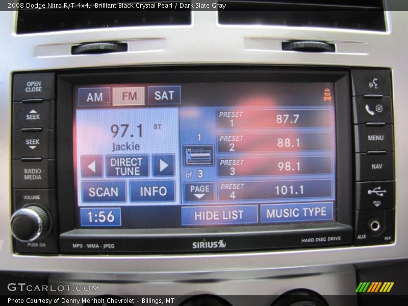 Brilliant Black Crystal Pearl / Dark Slate Gray 2008 Dodge Nitro R/T 4x4