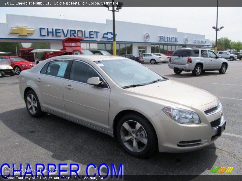 Gold Mist Metallic / Cocoa/Cashmere 2011 Chevrolet Malibu LT