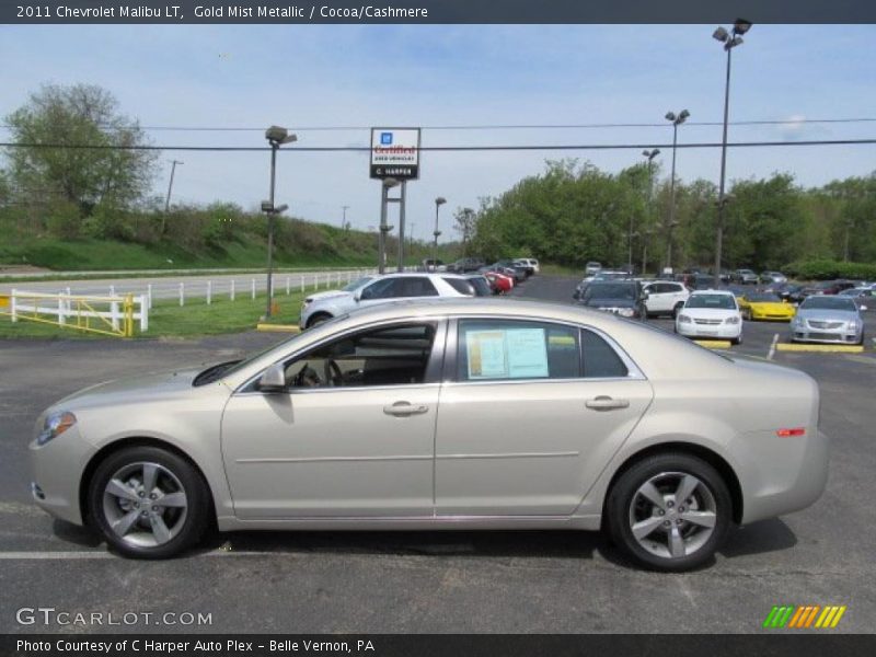 Gold Mist Metallic / Cocoa/Cashmere 2011 Chevrolet Malibu LT