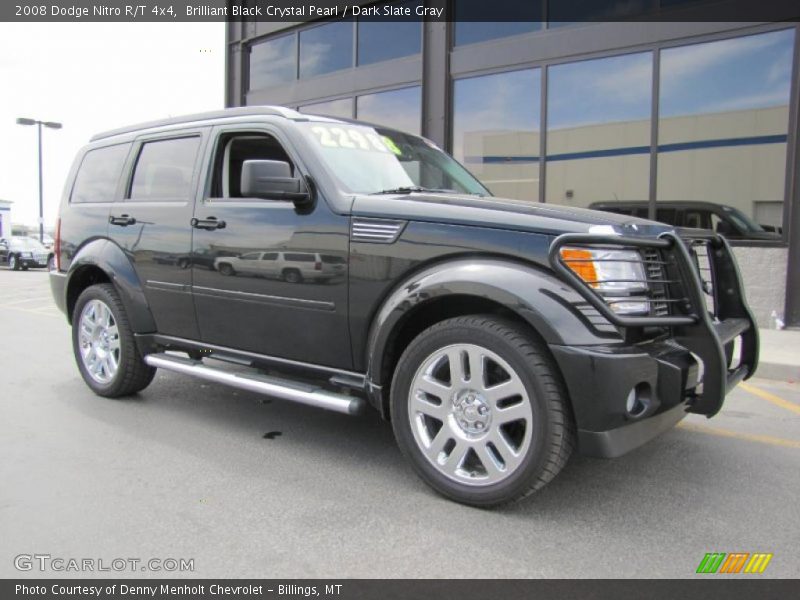 Brilliant Black Crystal Pearl / Dark Slate Gray 2008 Dodge Nitro R/T 4x4