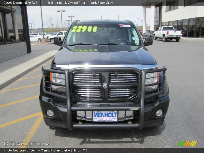 Brilliant Black Crystal Pearl / Dark Slate Gray 2008 Dodge Nitro R/T 4x4