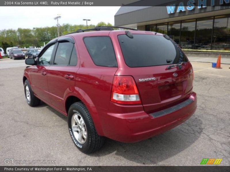 Ruby Red Metallic / Beige 2004 Kia Sorento LX 4WD