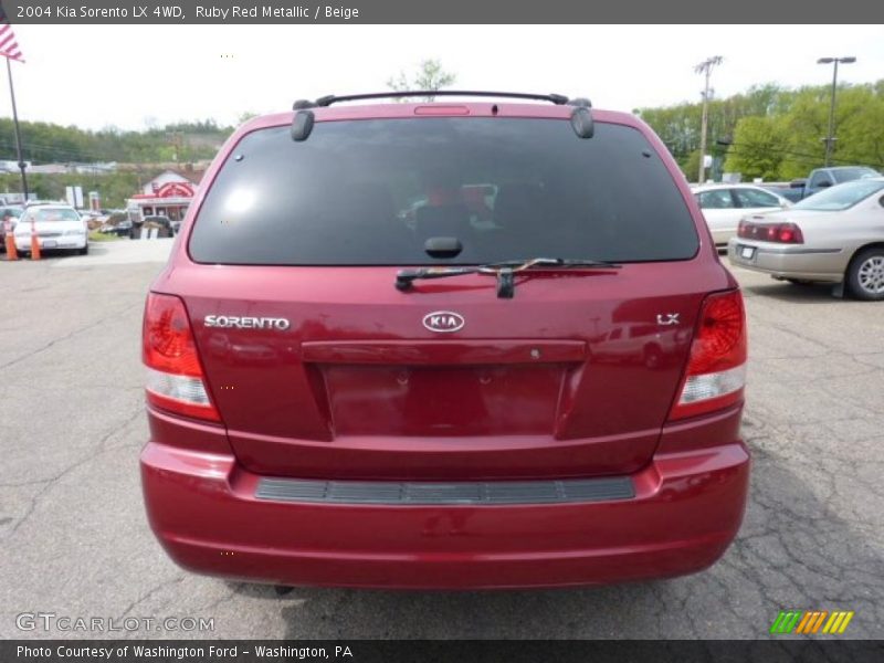 Ruby Red Metallic / Beige 2004 Kia Sorento LX 4WD