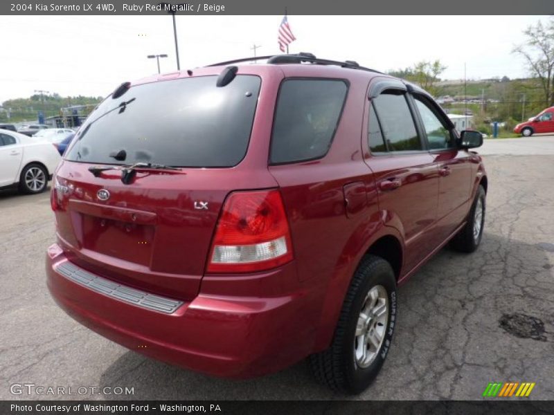 Ruby Red Metallic / Beige 2004 Kia Sorento LX 4WD