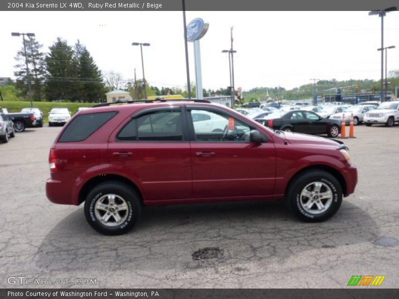 Ruby Red Metallic / Beige 2004 Kia Sorento LX 4WD